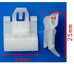 Tira de vidrio exterior con clip automático para ventana coche