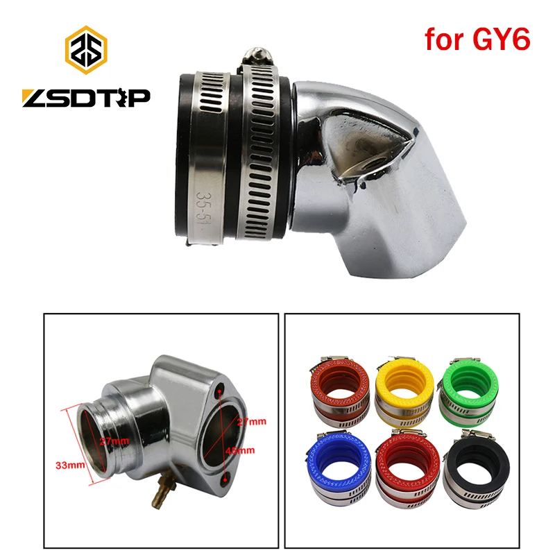 ZSDTRP Colector de admisión para GY6 125/150cc 4T - adaptador