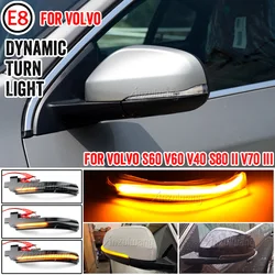 Para Volvo V40 CC II V60 S60 2011-2018 S80 V70 III espejo retrovisor LED dinámico lámpara indicadora de señal de giro secuencial