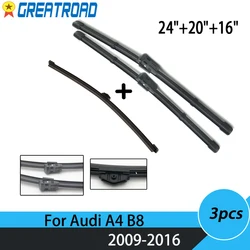 Juego de escobillas limpiaparabrisas Audi A4 B8 delanteras y traseras