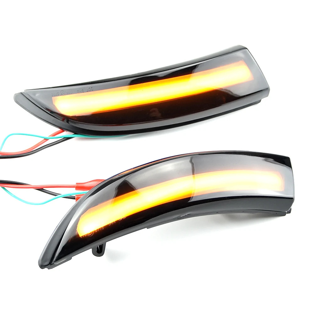 Para Ford Fiesta Mk7 2008-2017 para Ford b-max 2012-2017 2 piezas intermitentes dinámicos luces LED de señal de giro indicador de espejo lateral - imagen 3