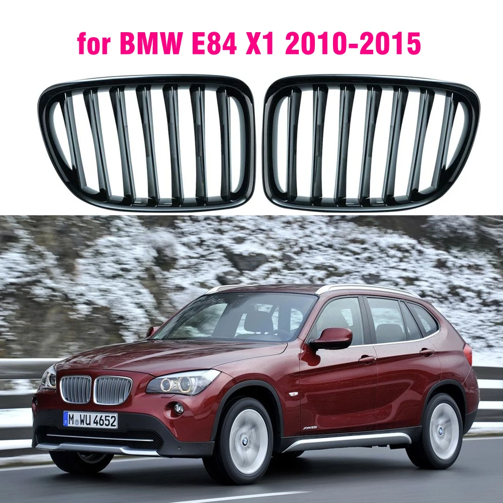 BMW Rejillas de riñón deportivas negro brillante – X1 E84