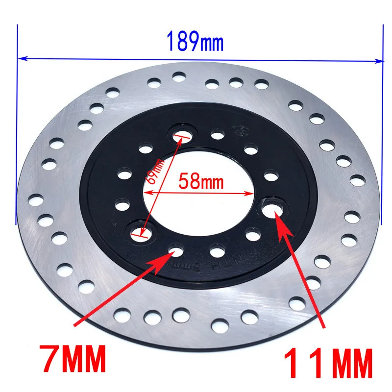 Disco freno GY6 58mm – Varios diámetros, scooter, ATV, moto y Go Kart - imagen 2