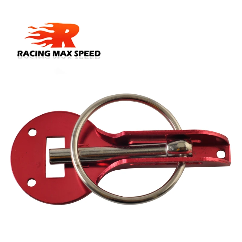 Envío Gratis, Kit de bloqueo de pasador de capó plateado de aleación de aluminio de todas las velocidades de carreras, pasadores de bloqueo de capó para Honda civic 1992 - imagen 4