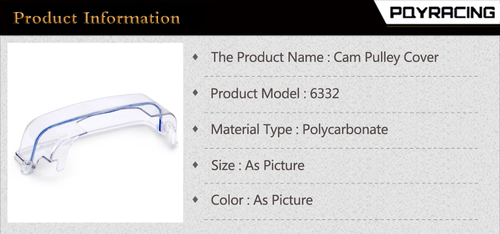 Correa de distribución con cubierta transparente