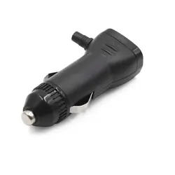 X Autohaux Toma de mechero 12/24 V con interruptor, negra