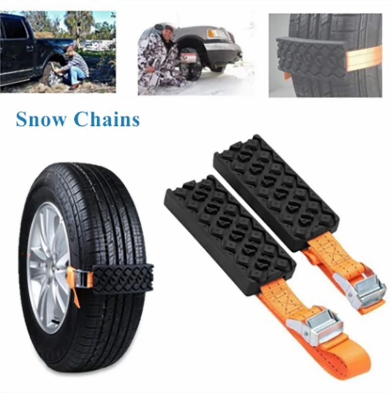 Cadenas de nieve de emergencia PU para coche - imagen 4