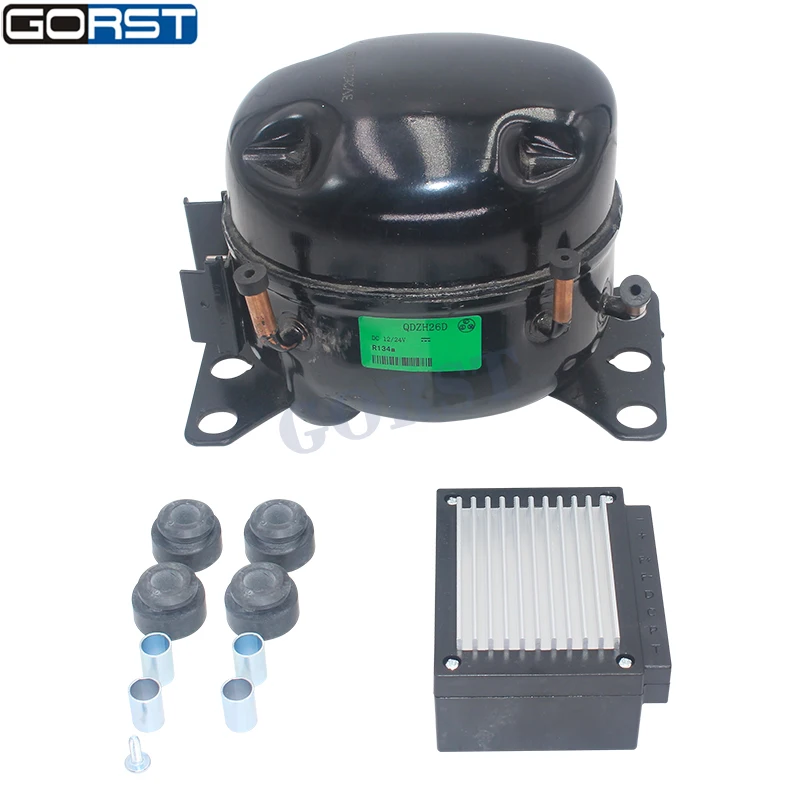 Compresor de aire acondicionado 12/24 V QDZH26D R134a para coche