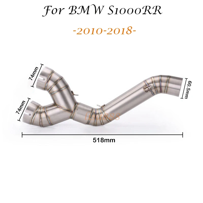 BMW S1000RR Tubo intermedio de escape (2010-2018) - conexion