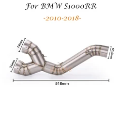 BMW S1000RR Tubo intermedio de escape (2010-2018) - conexion