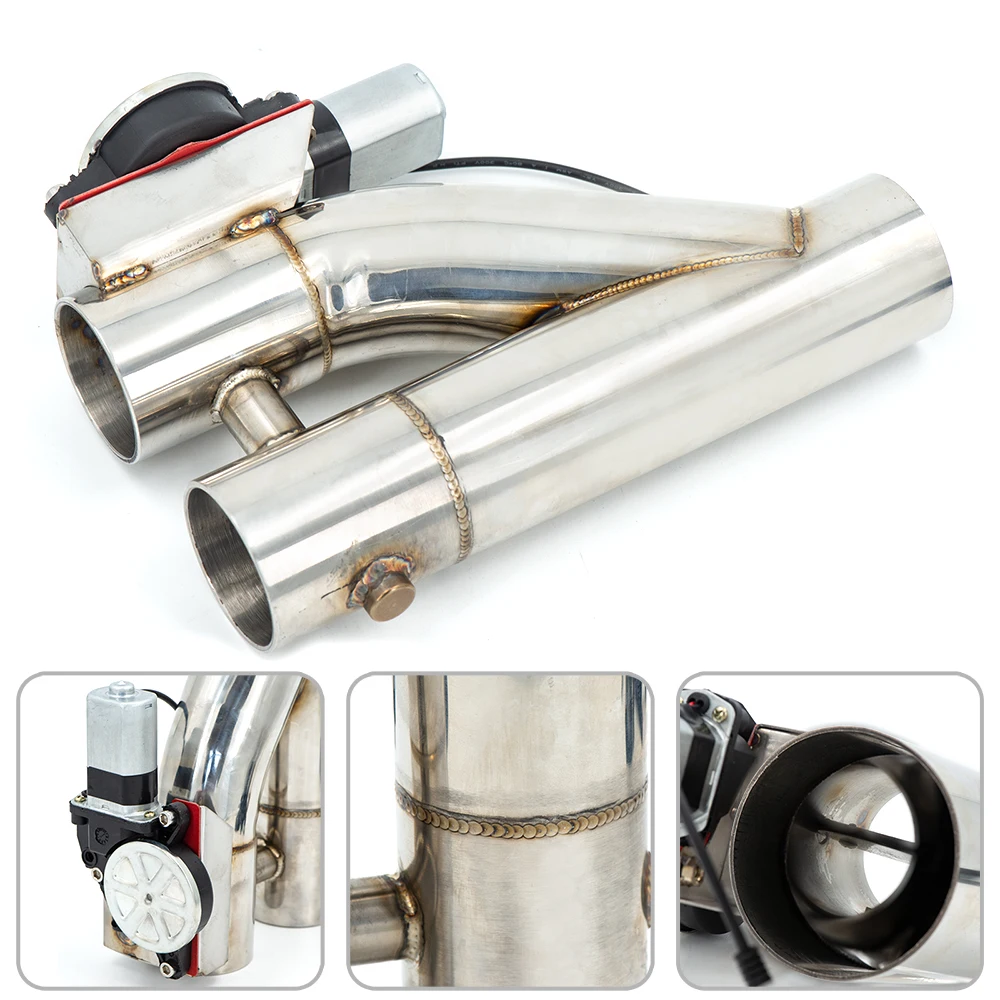 Válvula corte escape doble con mando a distancia – Kit silenciador 2.5" - imagen 3