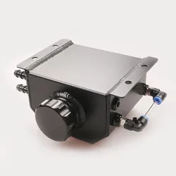 Depósito catch can de aceite de aluminio con tapón de drenaje
