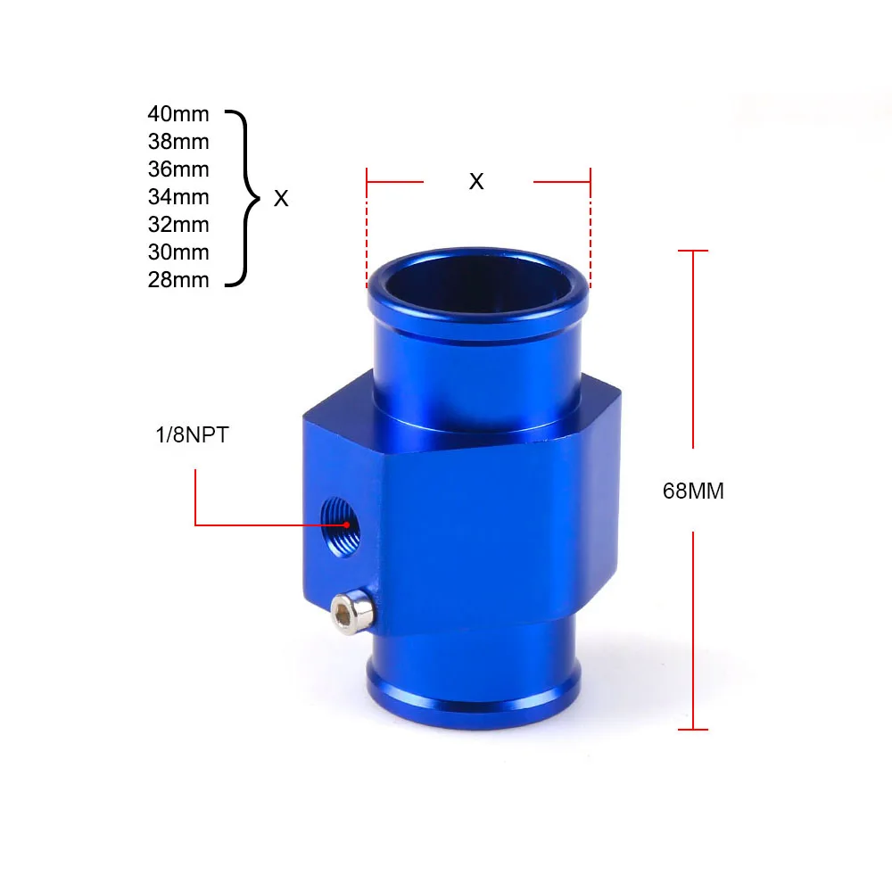 Dynoracing Adaptador de manguito con sensor de temperatura del agua - imagen 5