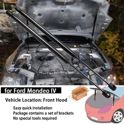 Capó carbono Ford Mondeo Mk4 2006-2014 con soportes hidráulicos