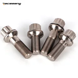 Perno antirrobo de rueda de titanio GR5 para Porsche 911 y Audi