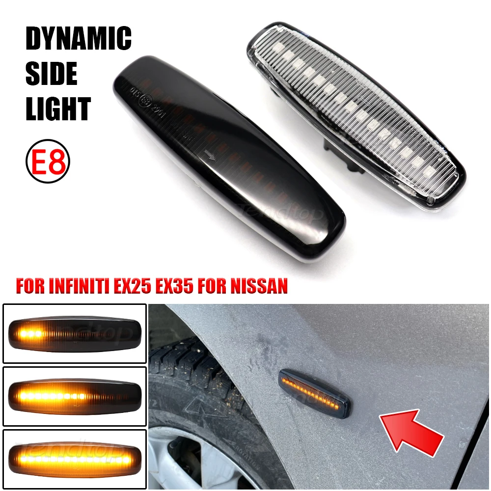 Luz intermitente lateral dinámica para Infiniti – EX FX G Q Series