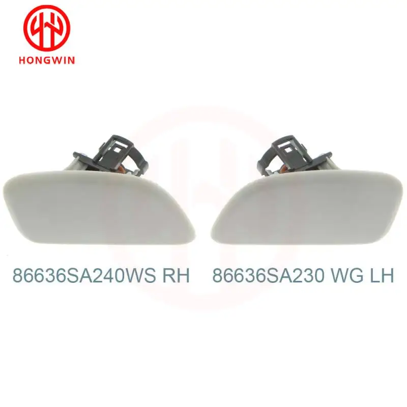 OEM: 86636-SA210(LH),86636-SA220(RH) Boquilla de lavado de faros con tapa para Subaru Forester SG 2005 2006 2007 - imagen 5