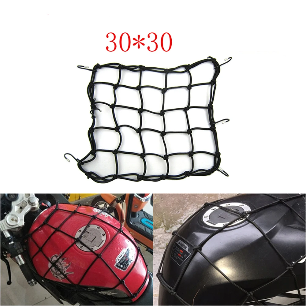 Red elástica de carga con ganchos para motocicleta