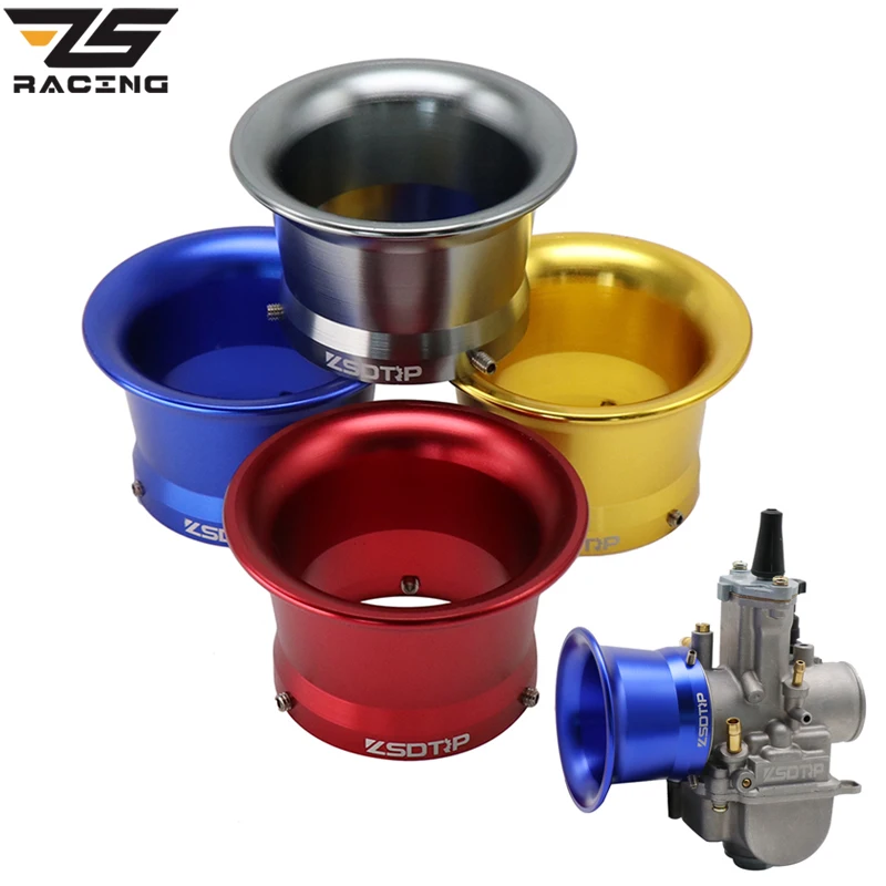 Filtro de aire ZS Racing 50mm para carburador PWK y PE de motocicleta