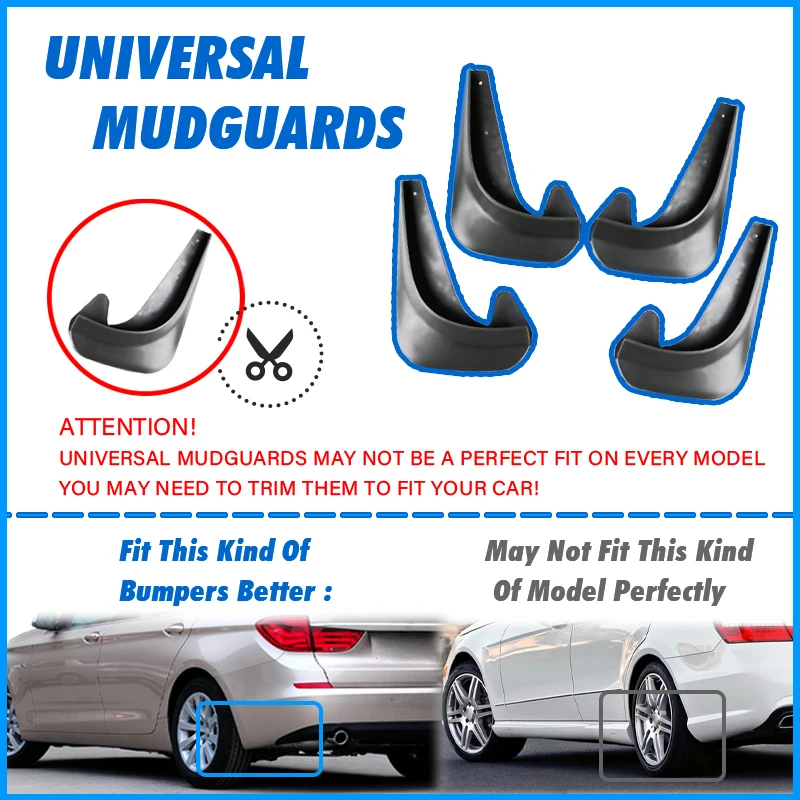 Juego de guardabarros universales contra salpicaduras para Citroën - imagen 2