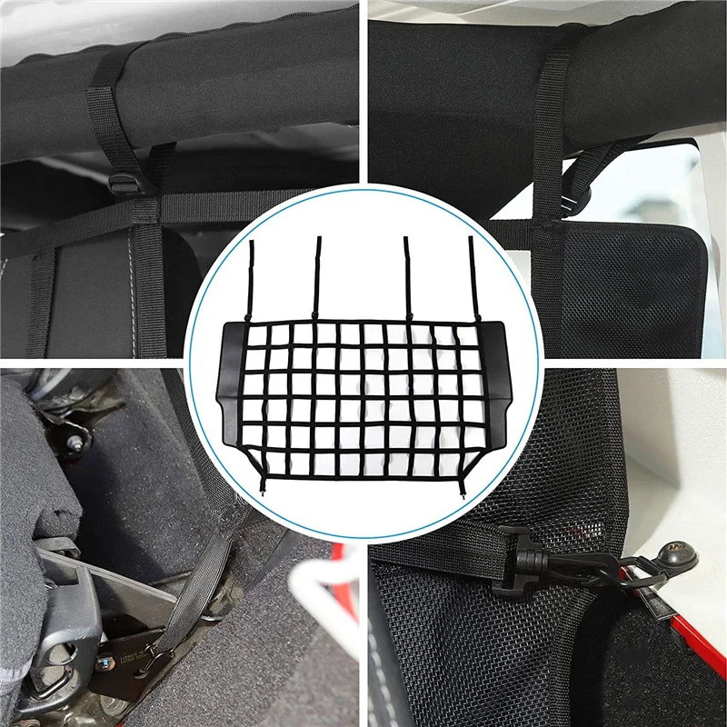 Red de carga Jeep Wrangler JK JL JT - Barrera protección perro maletero - imagen 5