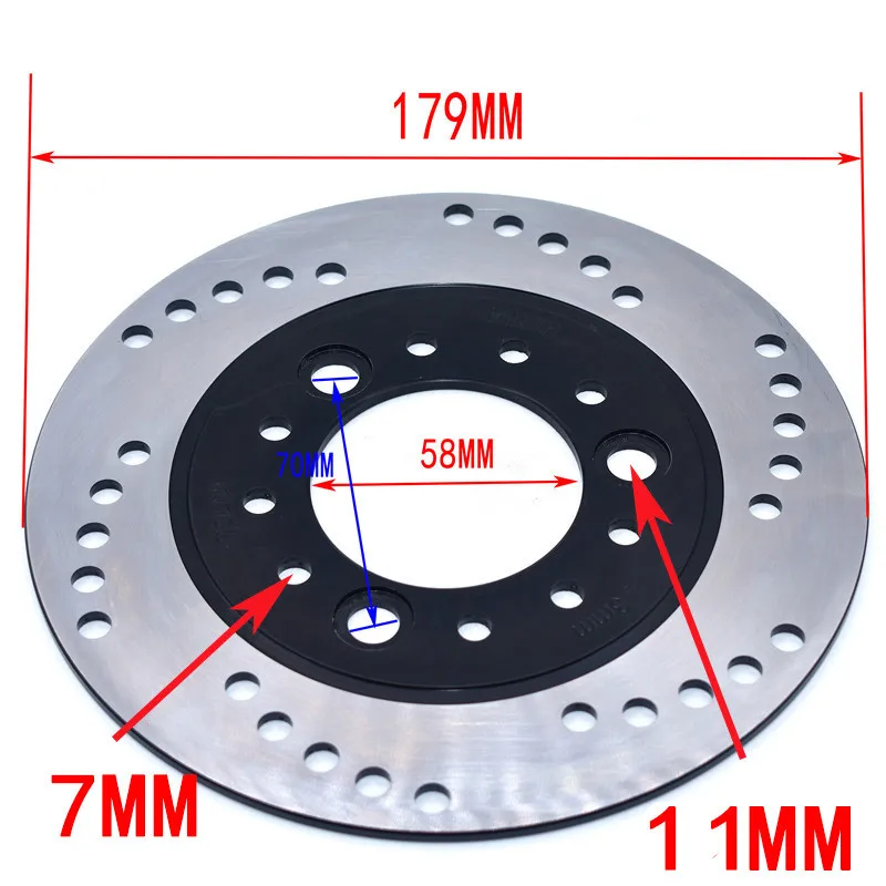 Disco freno GY6 58mm – Varios diámetros, scooter, ATV, moto y Go Kart - imagen 3