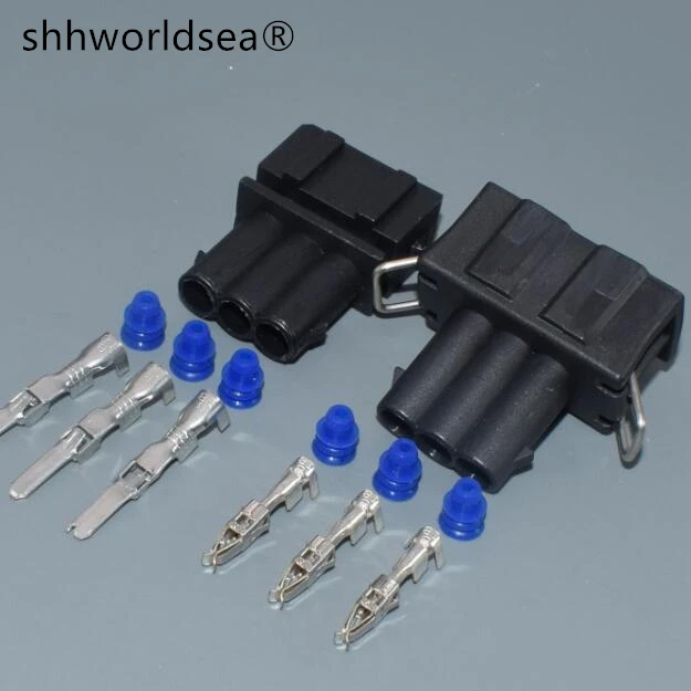 357972763 Shhworldsea conector eléctrico impermeable 3 vías 3,5 mm
