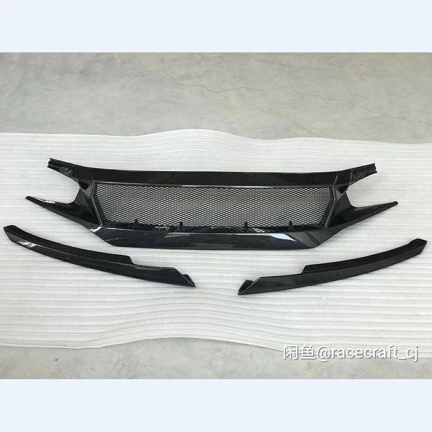 Rejilla delantera carbono Honda Civic Type R FC FK7 FK8 - imagen 2