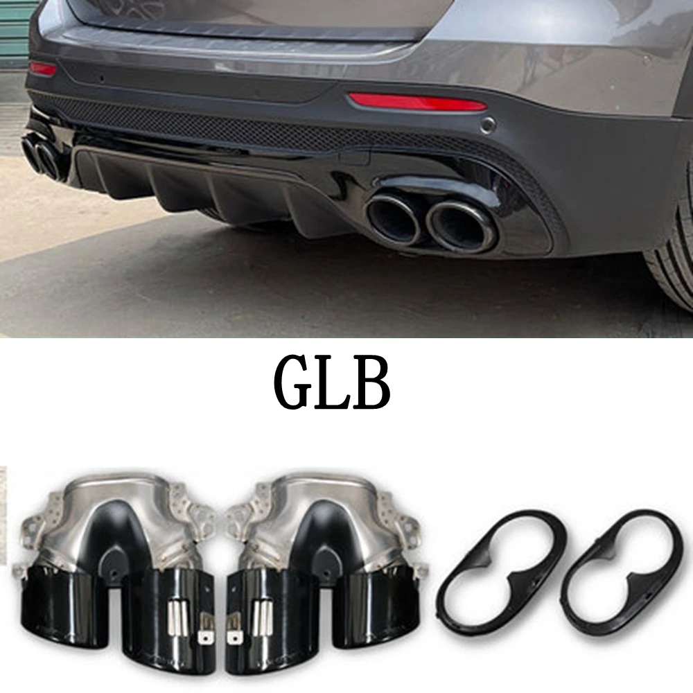 Silenciador trasero con puntas de escape para Mercedes GLB X247 - imagen 2