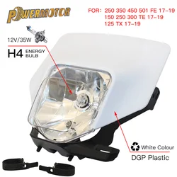 Placa de faro delantero halógena H4 Husqvarna TE 250/300
