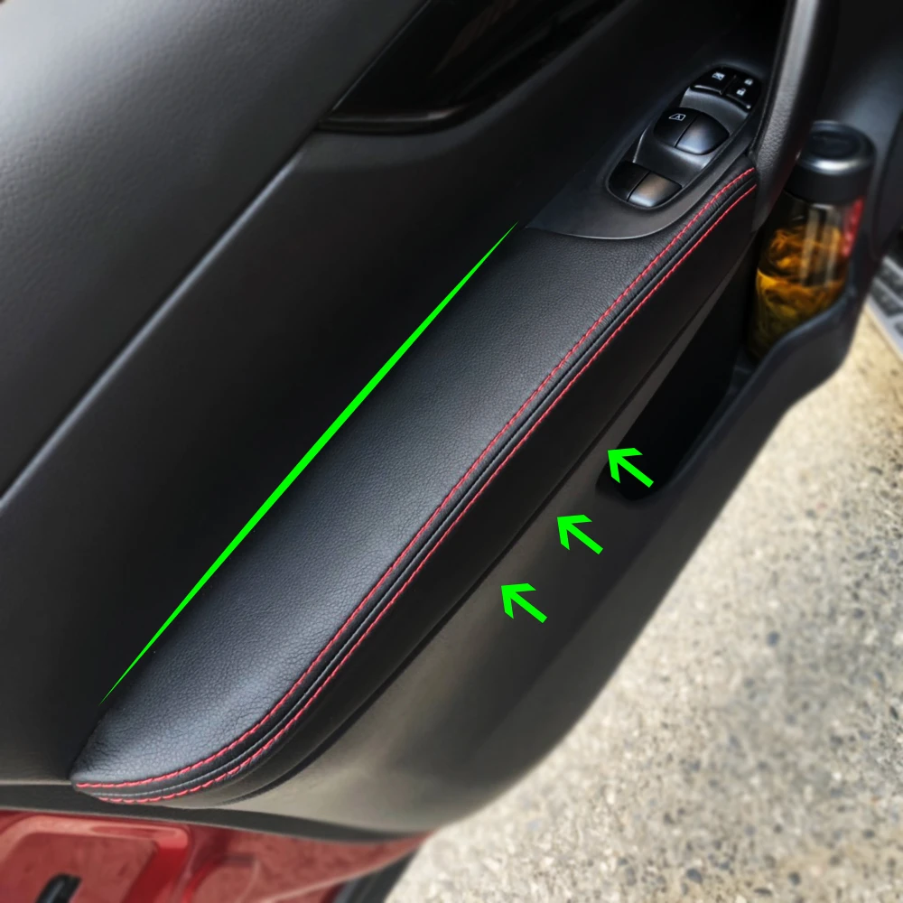 Funda de reposabrazos de puerta en microfibra – Nissan Qashqai J11