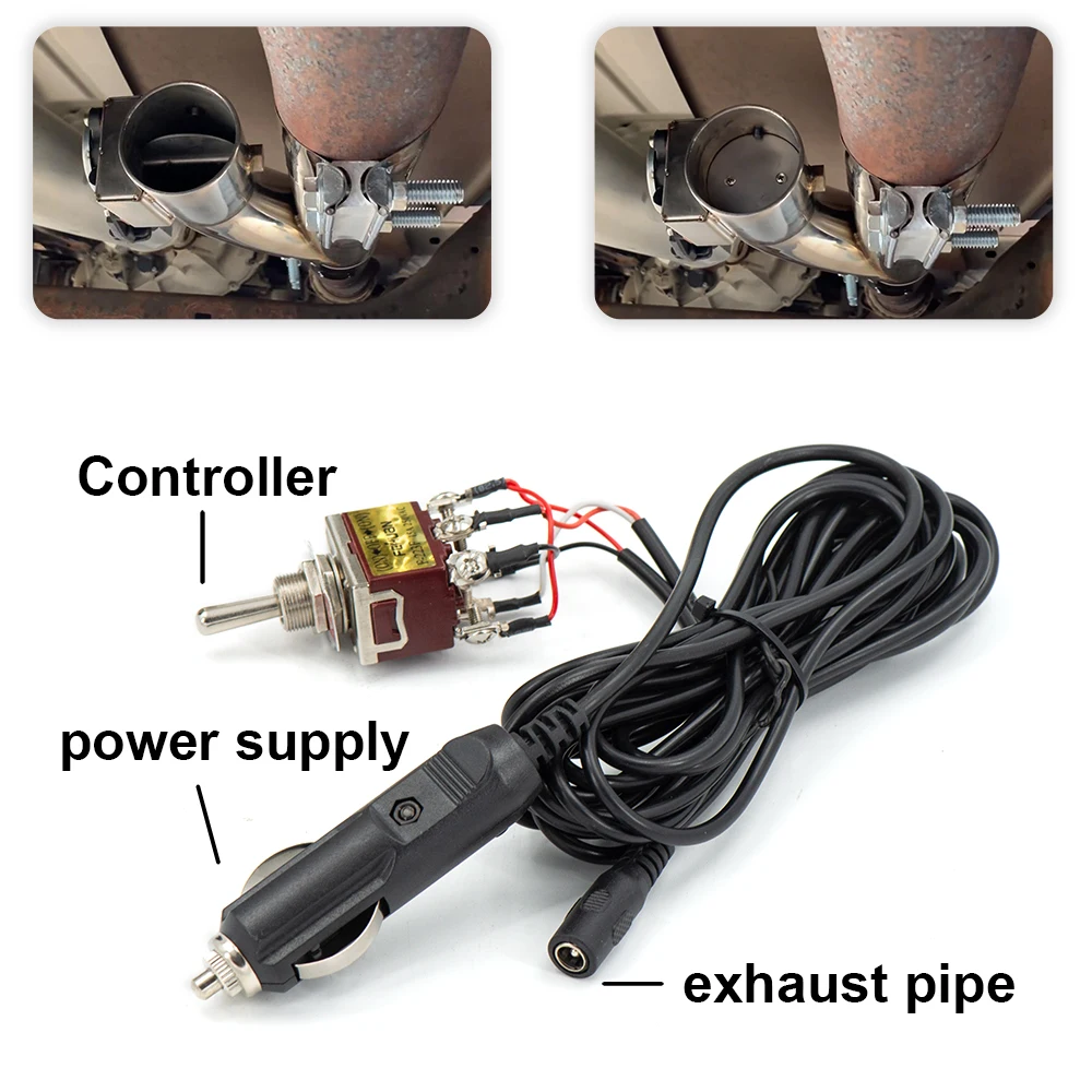 Válvula de corte de escape eléctrica dual DKYS 2.5-3 pulgadas - imagen 5