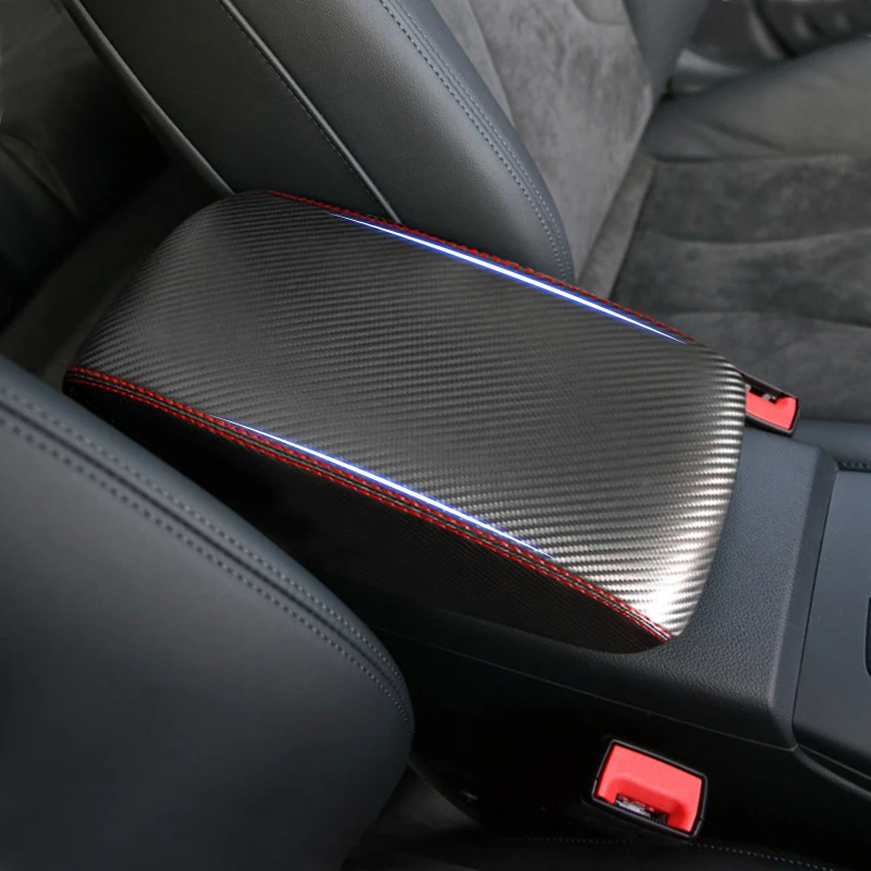 Cubierta reposabrazos central microfibra carbono para Honda Civic 9