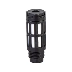 Silenciador Neumático Escape Aire 1/4PT Plástico Negro – Componente Mecánico