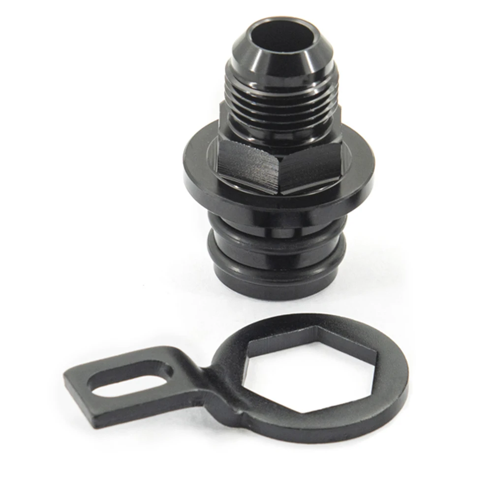 Adaptador de ventilación 10AN negro para Honda Acura D16 - imagen 2