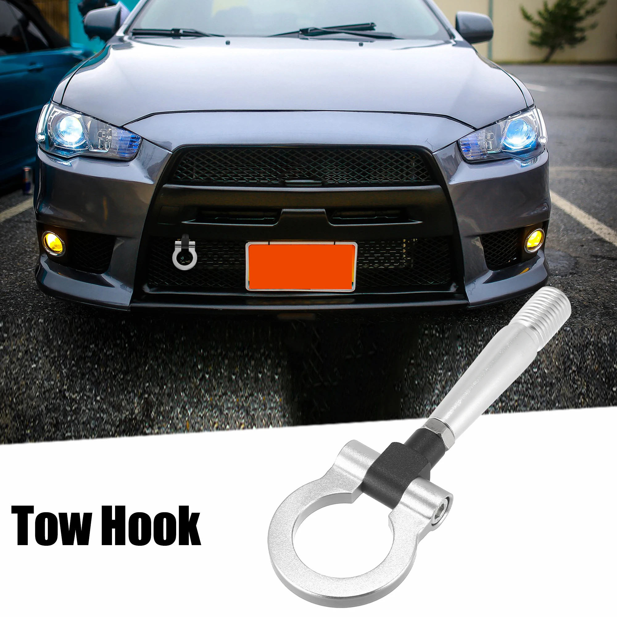 Gancho de remolque de aleación de aluminio para Mitsubishi Lancer Evolution Evo X