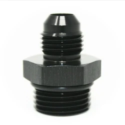 Conector reductor AN10 a AN8 para aceite turbo – Negro