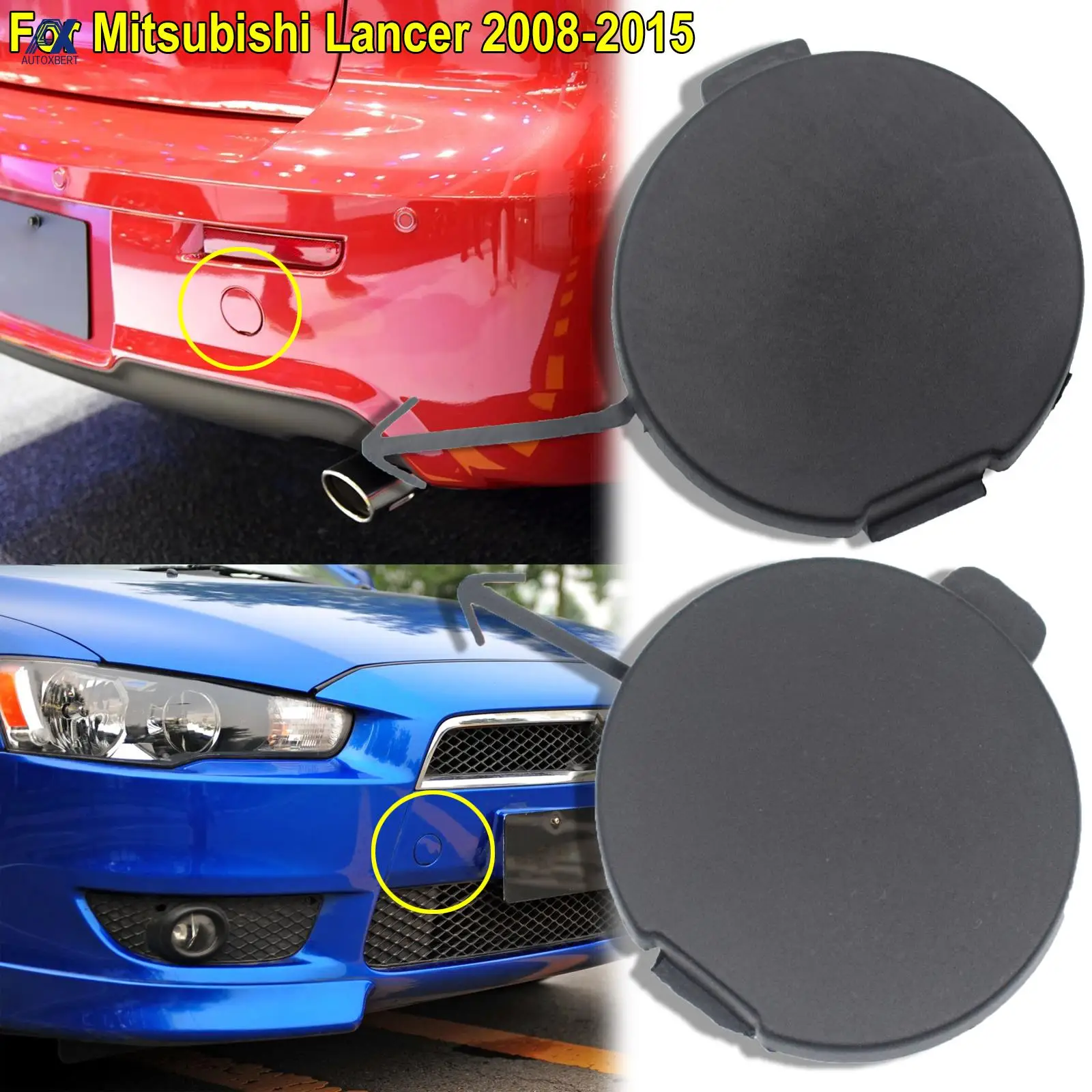 Tapa gancho de remolque Mitsubishi Lancer 2008-2015