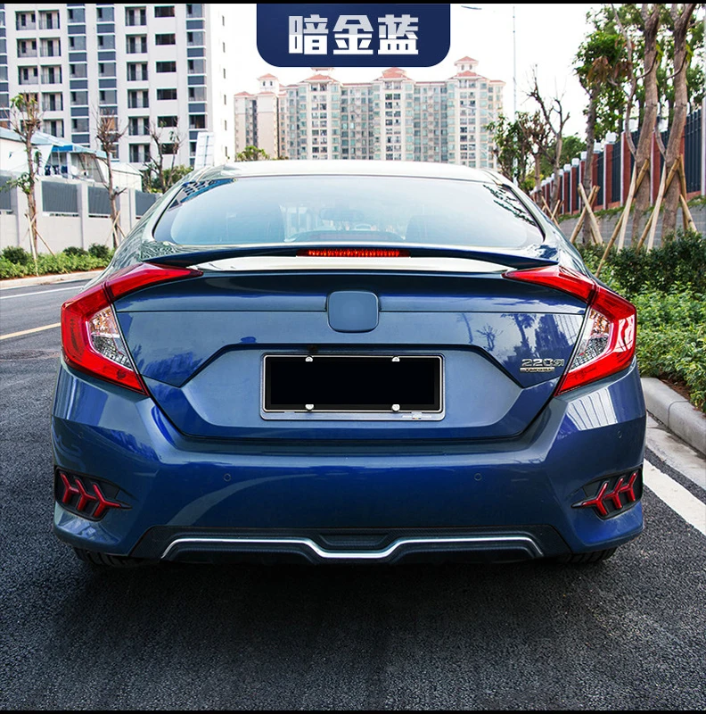 Spoiler trasero para Honda Civic 2016 - alerón sin pintar, original - imagen 4