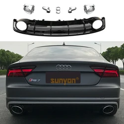 Difusor trasero RS7 para Audi A7 2010-2018 – parachoques aerodinámico