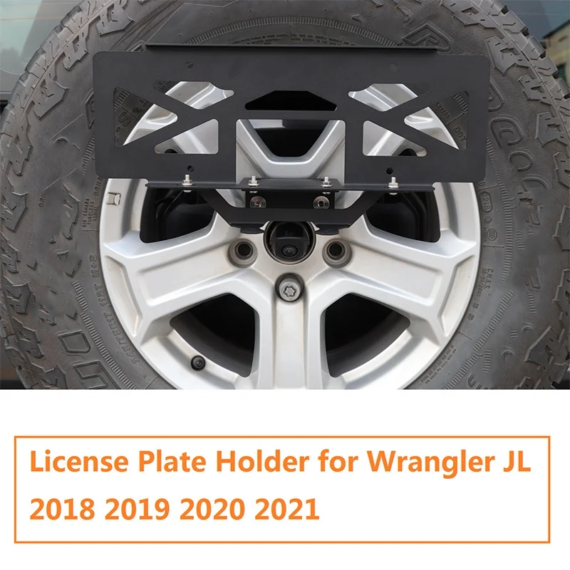 Portamatrículas Jeep Wrangler JL 2018-2023 – soporte matrícula original - imagen 4