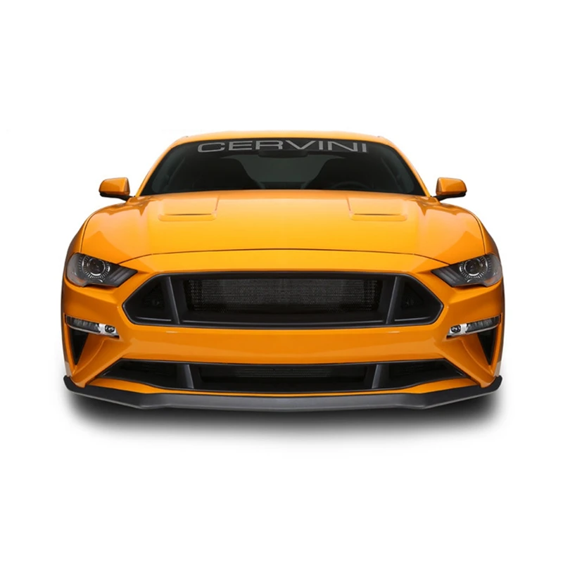 Parrillas de panal de malla de miel para parachoques delantero de coche FRP/fibra de carbono para Ford Mustang 2018-2019 estilo de coche - imagen 2