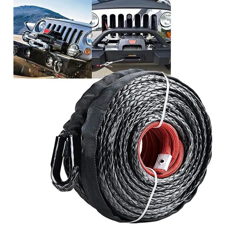 Cable Cabrestante Sintético 12000 lb con Funda – Para ATV UTV Todoterreno