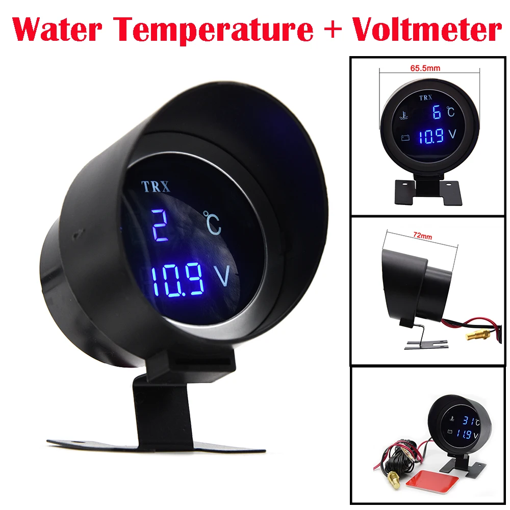 Medidor digital presión aceite y temperatura agua 12V 24V LCD - imagen 4