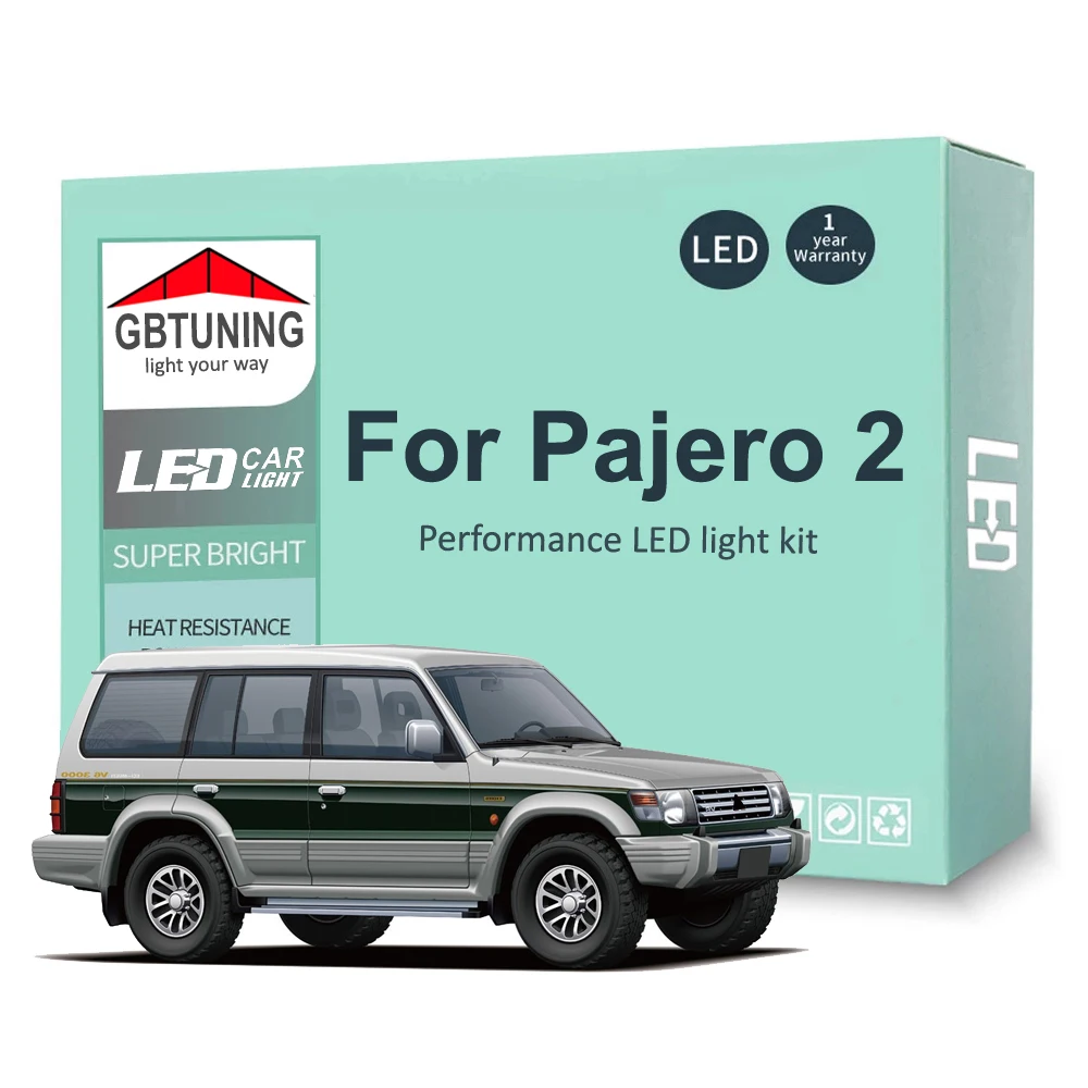 Bombillas LED Canbus para interior y maletero Mitsubishi Pajero II