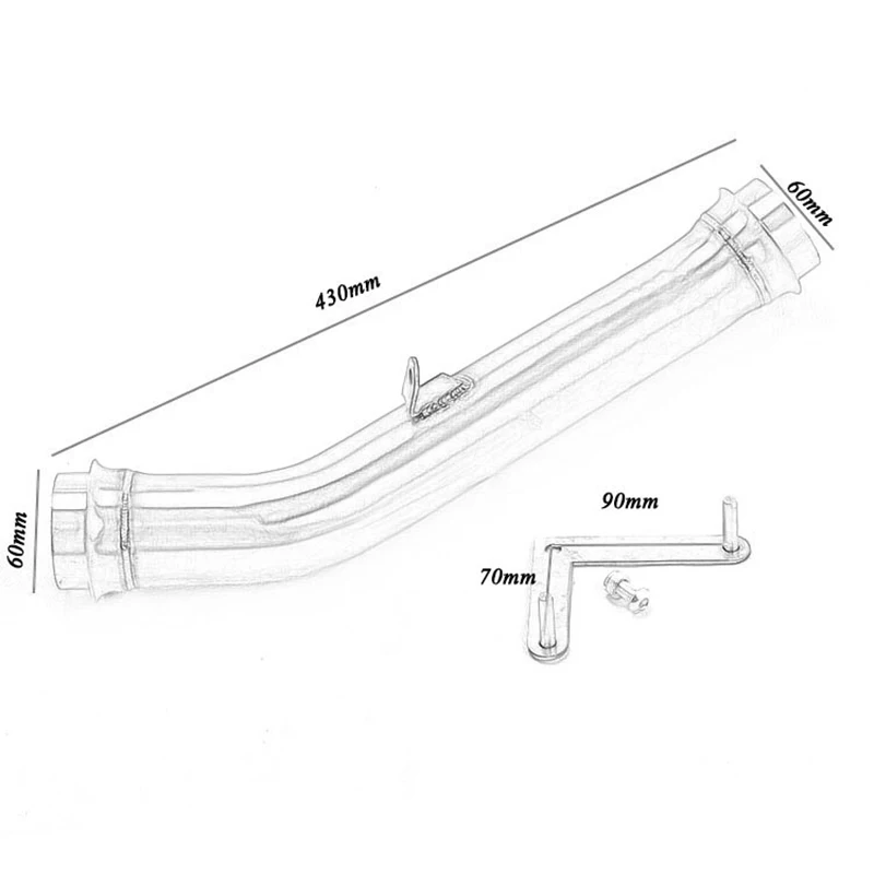 Conector de escape intermedio KTM 1290 Super Duke R 2014-2016 - imagen 3