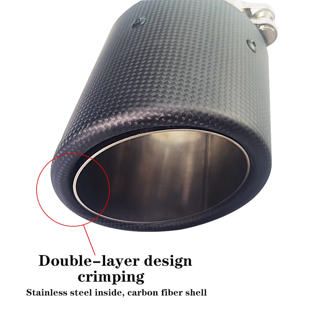 SUMSOO Puntas de escape de fibra de carbono para Mazda CX-5 - imagen 3
