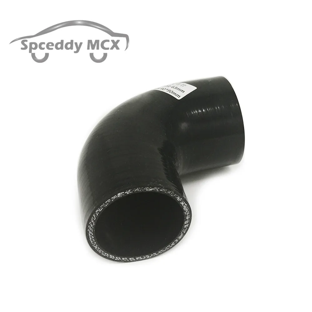 Spceddy-codo de silicona reductor Universal de 90 grados, manguera ID 51-63/51-76/57-76mm, tubo de goma para manguera de admisión de aire frío - imagen 5