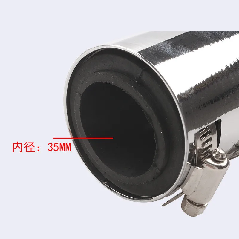 Manguera de agua refrigerante flexible para radiador de acero inoxidable de 48" con kit de tapas universal - imagen 2