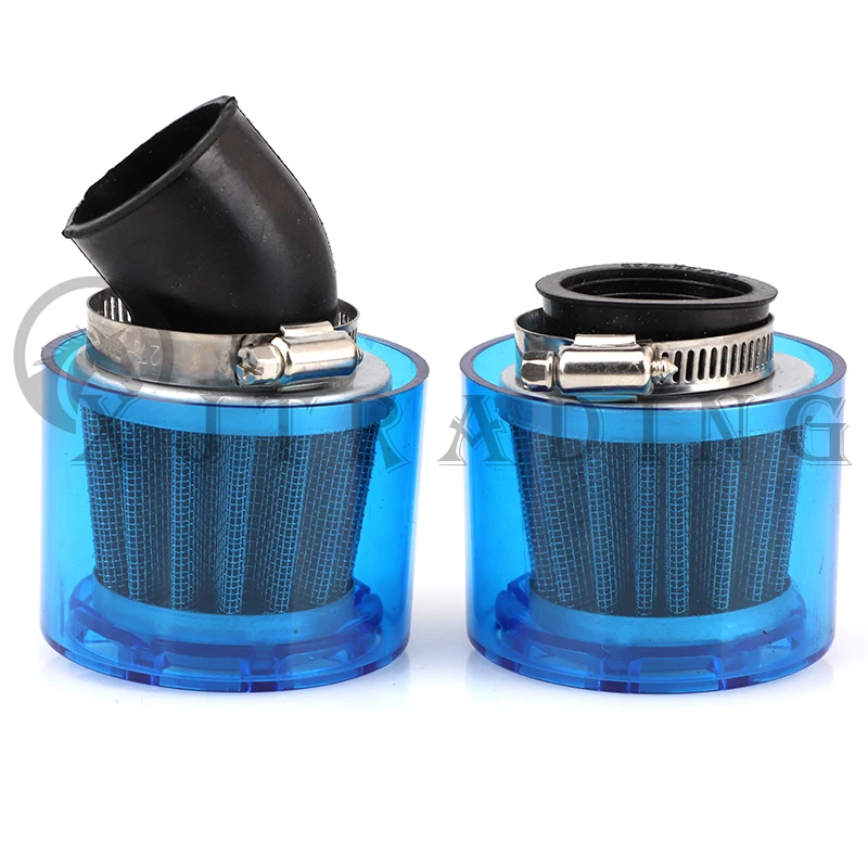 Limpiador de filtro de aire azul para motocicleta